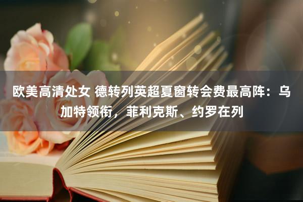 欧美高清处女 德转列英超夏窗转会费最高阵：乌加特领衔，菲利克斯、约罗在列