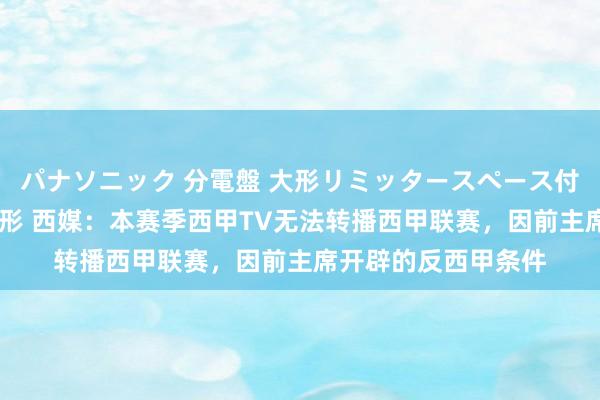 パナソニック 分電盤 大形リミッタースペース付 露出・半埋込両用形 西媒：本赛季西甲TV无法转播西甲联赛，因前主席开辟的反西甲条件